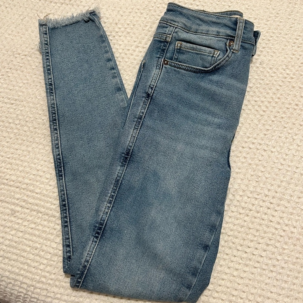 Free People Light Wash Skinny Jeans - We The Free